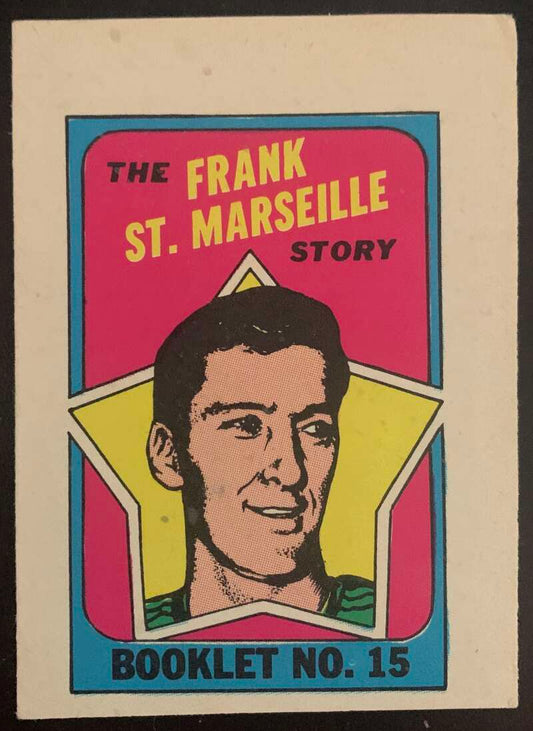1971-72 O-Pee-Chee Booklets #15 Frank St. Marseille  St. Louis Blues  V7440