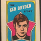 1971-72 O-Pee-Chee Booklets #17 Ken Dryden  Montreal Canadiens  V7445