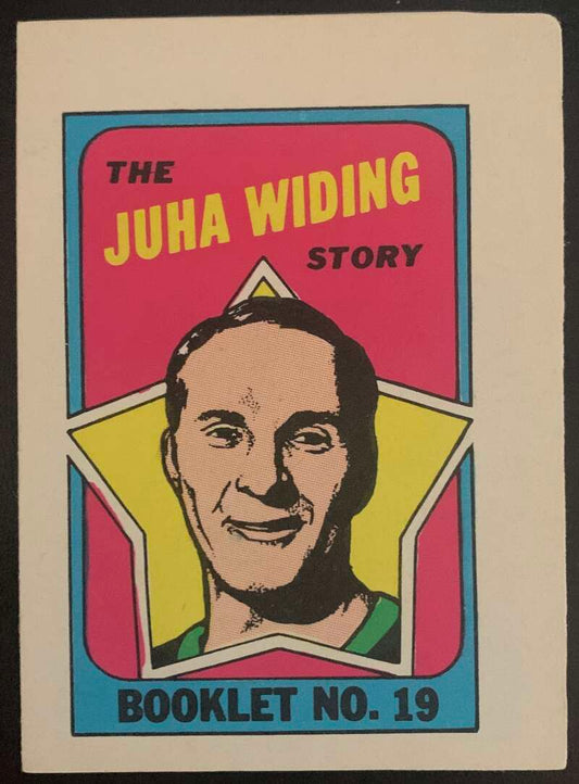 1971-72 O-Pee-Chee Booklets #19 Juha Widing  Los Angeles Kings  V7446