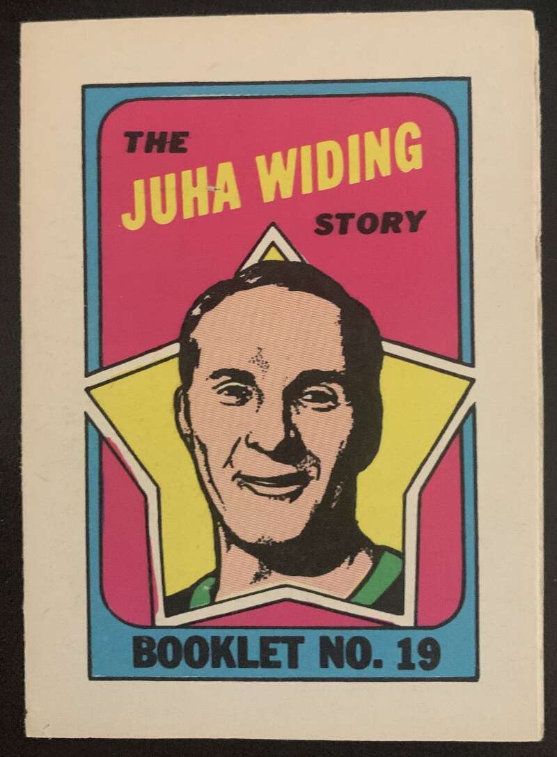 1971-72 O-Pee-Chee Booklets #19 Juha Widing  Los Angeles Kings  V7447