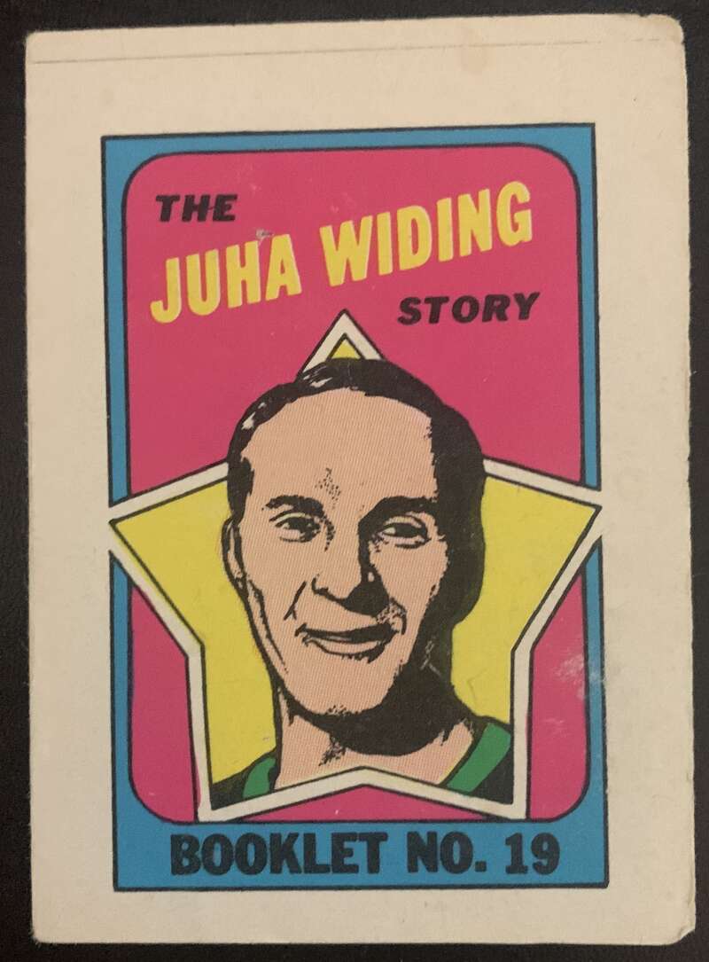 1971-72 O-Pee-Chee Booklets #19 Juha Widing  Los Angeles Kings  V7448