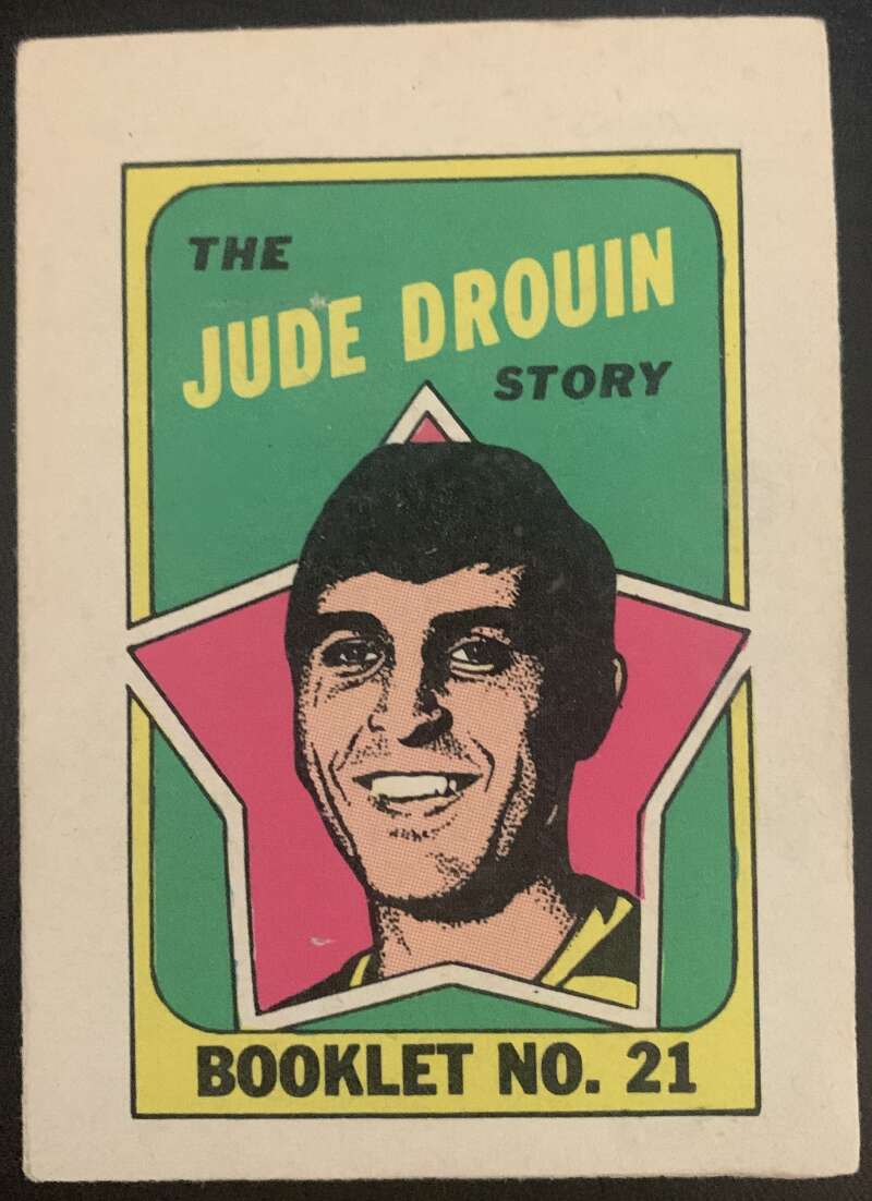 1971-72 O-Pee-Chee Booklets #21 Jude Drouin  Minnesota North Stars  V7451