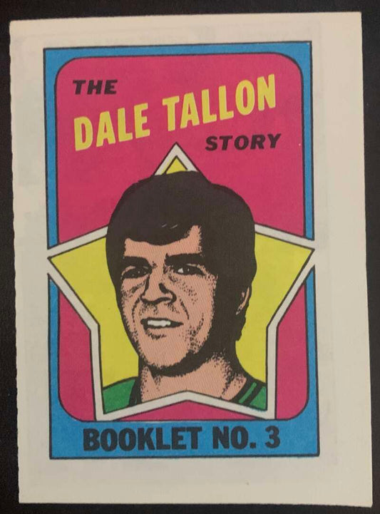 1971-72 O-Pee-Chee Booklets Topps #3 Dale Tallon  Vancouver Canucks  V7459