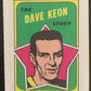 1971-72 O-Pee-Chee Booklets Topps #16 Dave Keon  Toronto Maple Leafs  V7461
