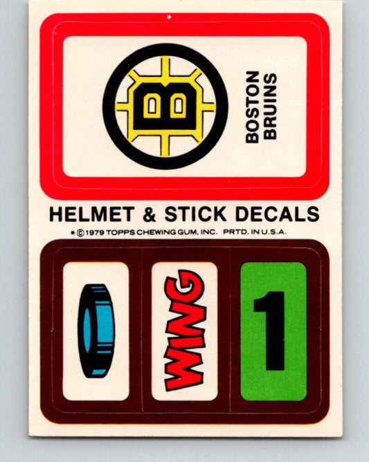 1979-80 Topps Team Stickers Boston Bruins Vintage Card 07469