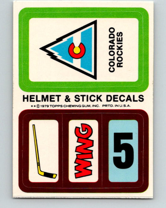 1979-80 Topps Team Stickers Colorado Rockies Vintage Card 07475