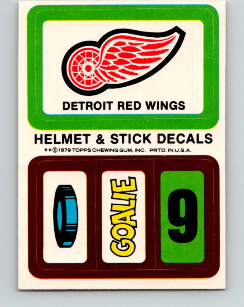 1979-80 Topps Team Stickers Detroit Red Wings Vintage Card 07476