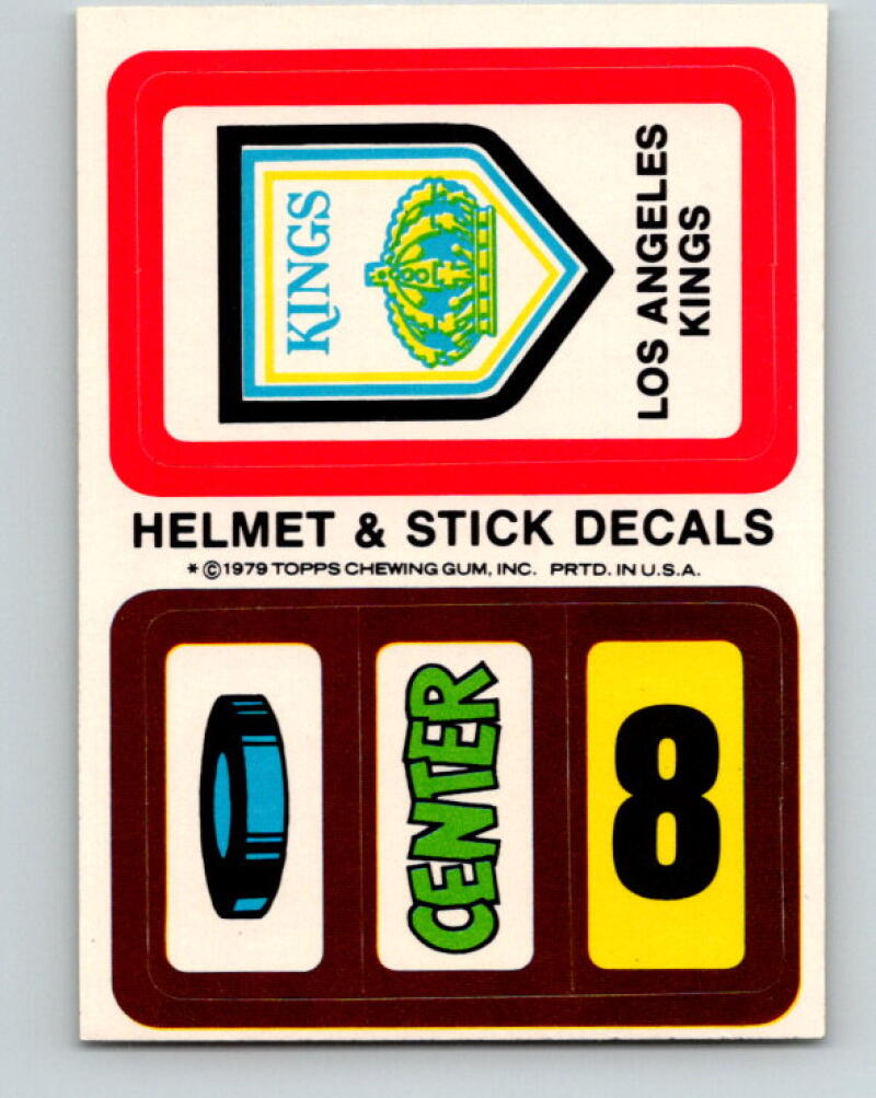 1979-80 Topps Team Stickers Los Angeles Kings Vintage Card 07477