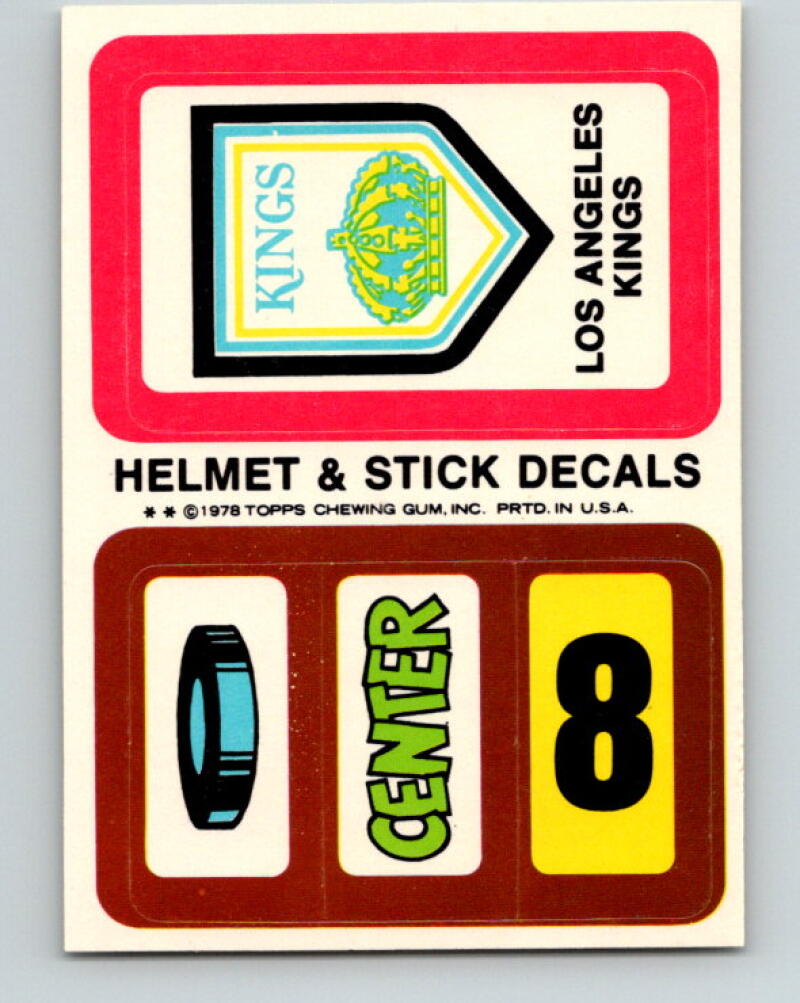 1979-80 Topps Team Stickers Los Angeles Kings Vintage Card 07478