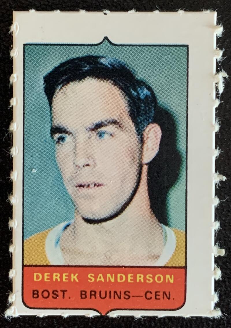 V7494--1969-70 O-Pee-Chee Four-in-One Mini Card Derek Sanderson