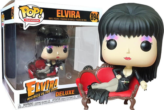 Funko Pop - 894 TV Elvira - Elvira Deluxe with Shays Lounge Vinyl Figure *EXCLUSIVE