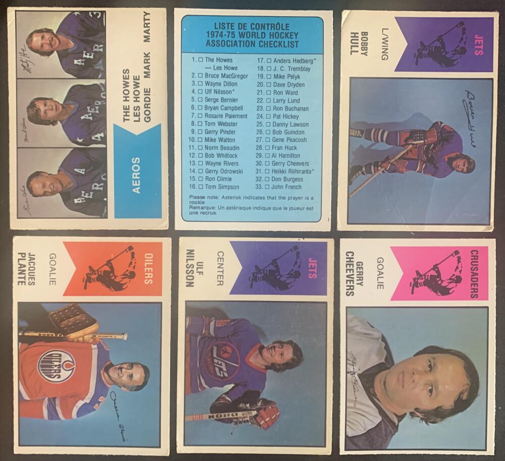 1974-75 WHA O-Pee-Chee NHL Hockey Complete Set 1-66 EX-NM *0171