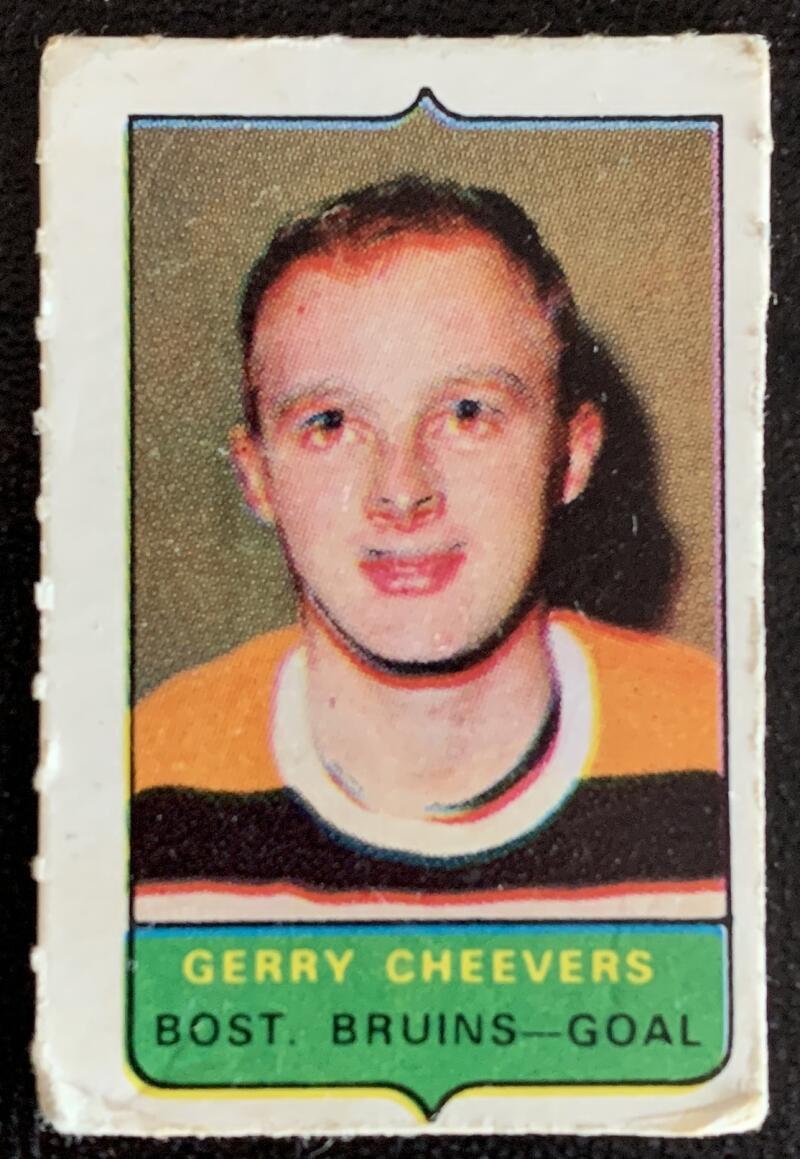 V7514--1969-70 O-Pee-Chee Four-in-One Mini Card Gerry Cheevers