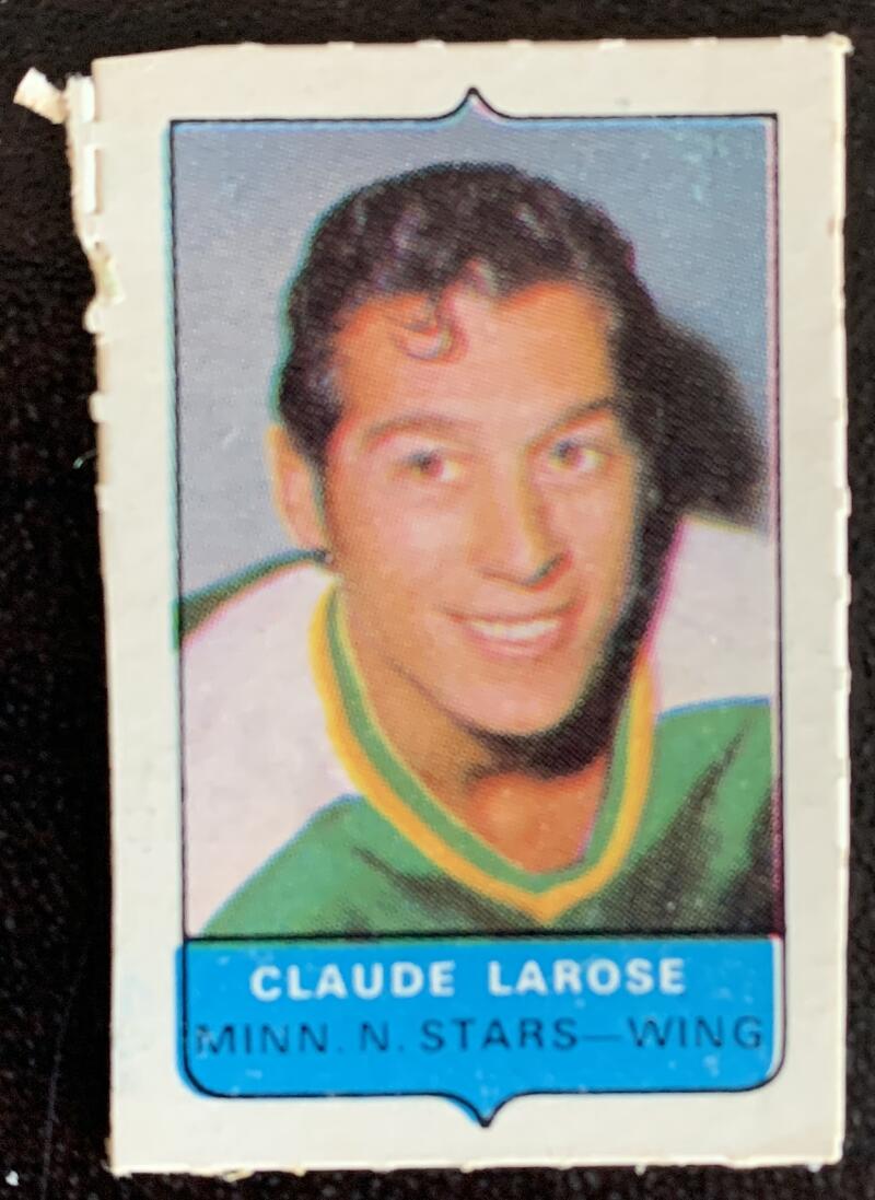 V7523--1969-70 O-Pee-Chee Four-in-One Mini Card Claude Larose