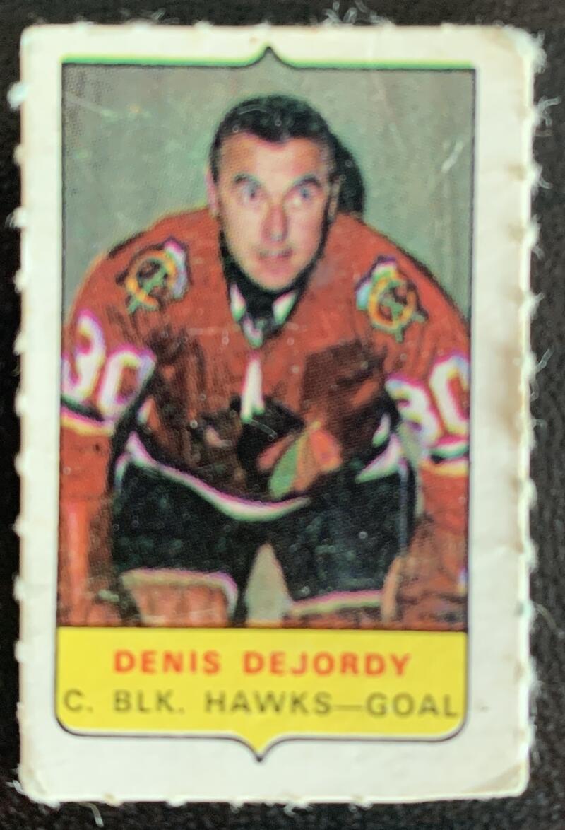 V7559--1969-70 O-Pee-Chee Four-in-One Mini Card Denis DeJordy