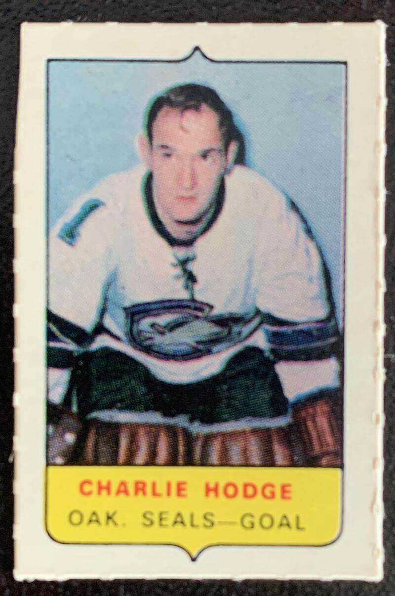V7566--1969-70 O-Pee-Chee Four-in-One Mini Card Charlie Hodge