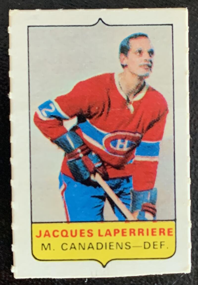 V7574--1969-70 O-Pee-Chee Four-in-One Mini Card Jacques Laperriere
