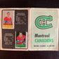 V7590--1969-70 O-Pee-Chee Four-in-One Card Album Montreal Canadiens
