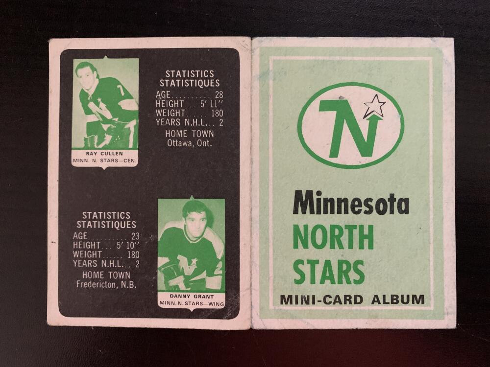 V7631--1969-70 O-Pee-Chee Four-in-One Card Album Minnesota North Stars