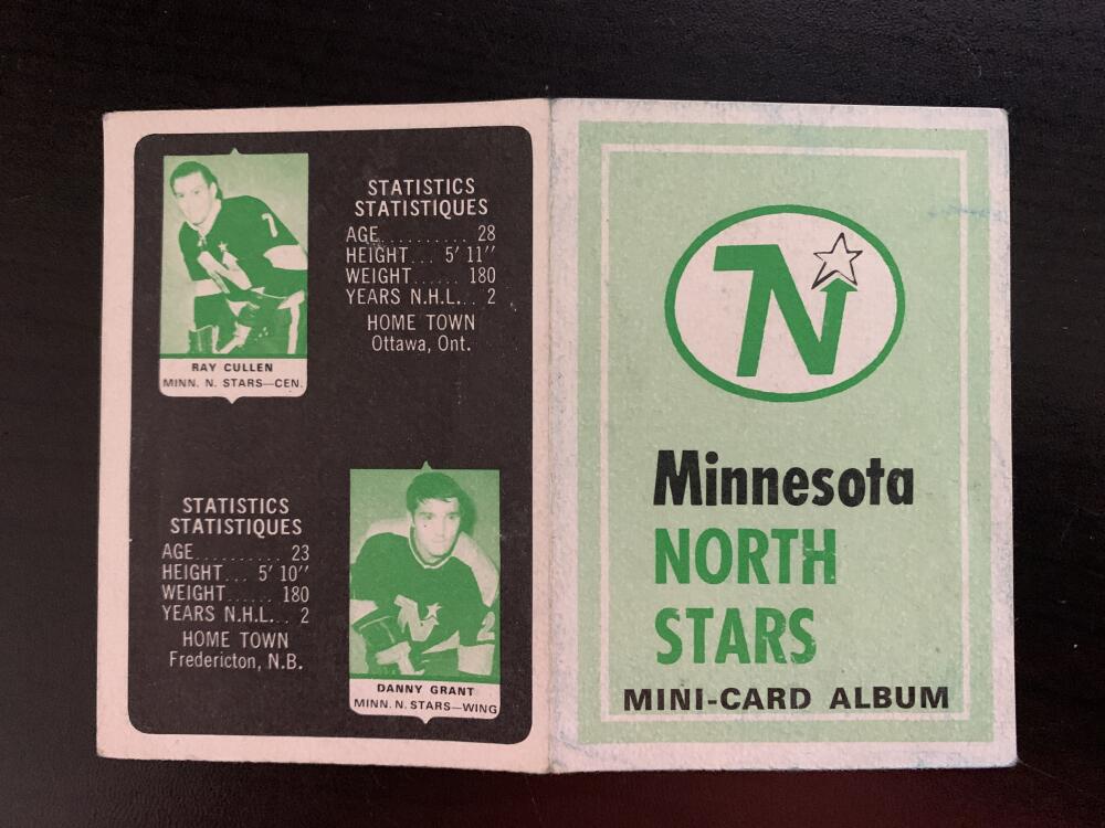 V7632--1969-70 O-Pee-Chee Four-in-One Card Album Minnesota North Stars