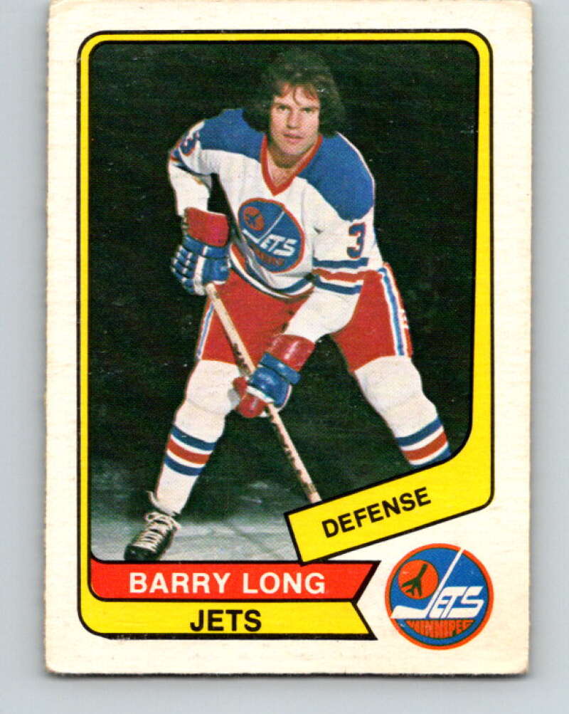 1976-77 WHA O-Pee-Chee #7 Barry Long  Winnipeg Jets  V7643