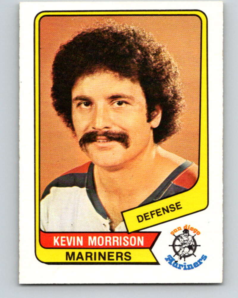 1976-77 WHA O-Pee-Chee #10 Kevin Morrison  San Diego Mariners  V7646