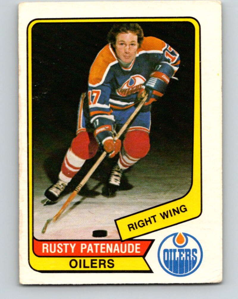1976-77 WHA O-Pee-Chee #19 Rusty Patenaude  Edmonton Oilers  V7659
