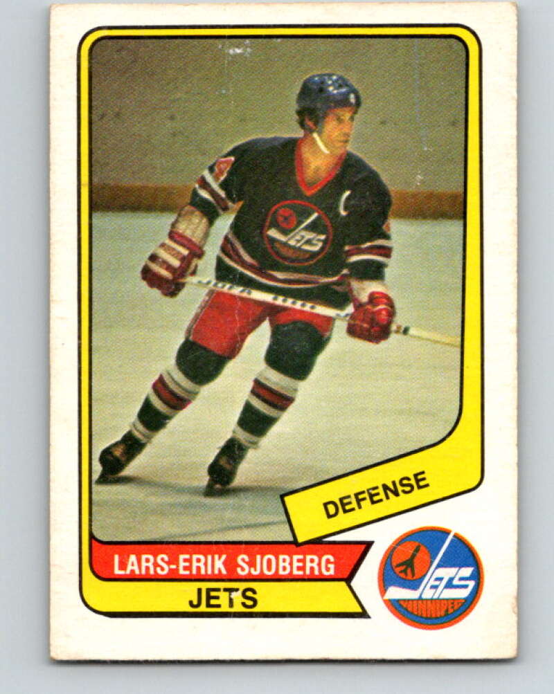 1976-77 WHA O-Pee-Chee #30 Lars-Erik Sjoberg  Winnipeg Jets  V7670