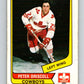1976-77 WHA O-Pee-Chee #45 Peter Driscoll  RC Rookie Calgary Cowboys  V7689