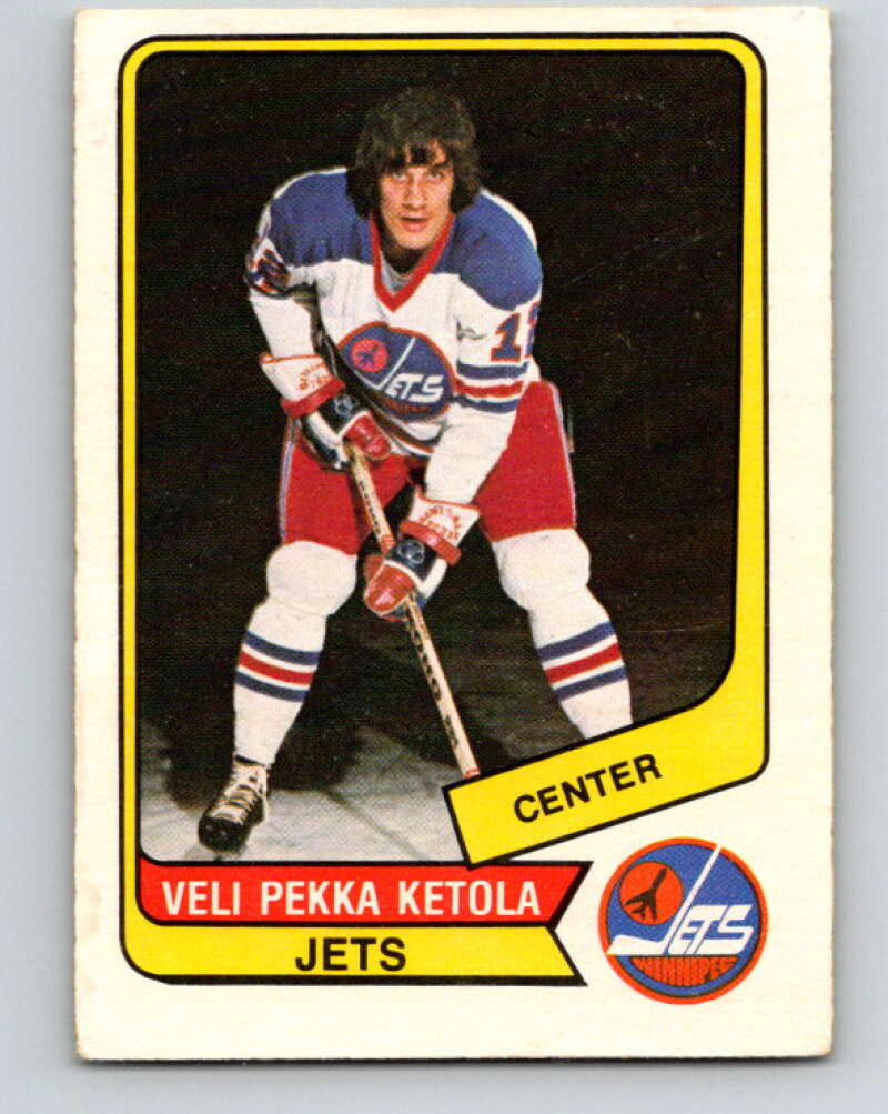 1976-77 WHA O-Pee-Chee #88 Veli-Pekka Ketola  Winnipeg Jets  V7737