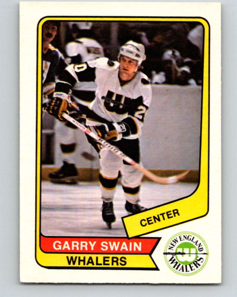 1976-77 WHA O-Pee-Chee #91 Garry Swain  RC Rookie New England Whalers  V7740