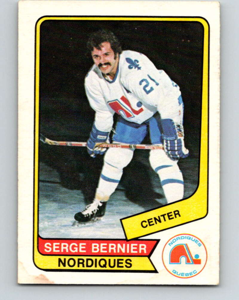 1976-77 WHA O-Pee-Chee #109 Serge Bernier  Quebec Nordiques  V7764