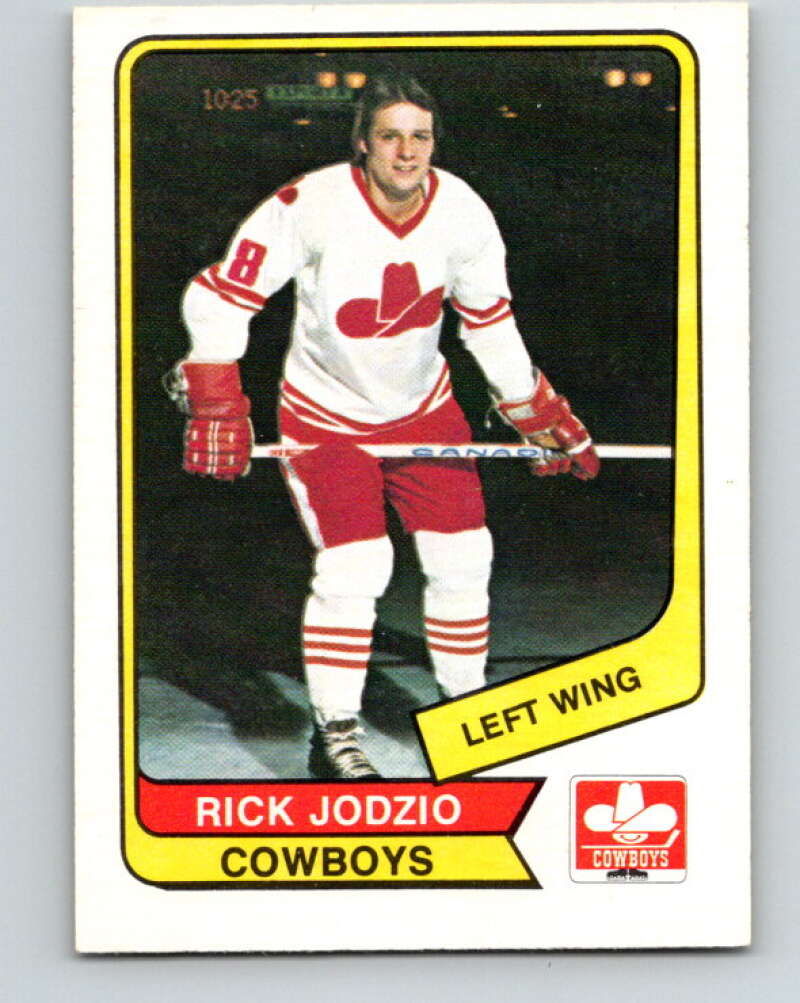 1976-77 WHA O-Pee-Chee #113 Rick Jodzio  Calgary Cowboys  V7768