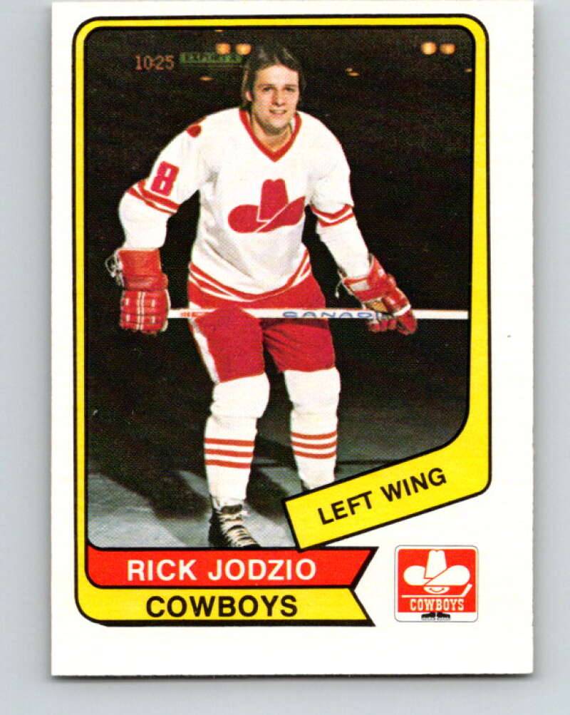 1976-77 WHA O-Pee-Chee #113 Rick Jodzio  Calgary Cowboys  V7769