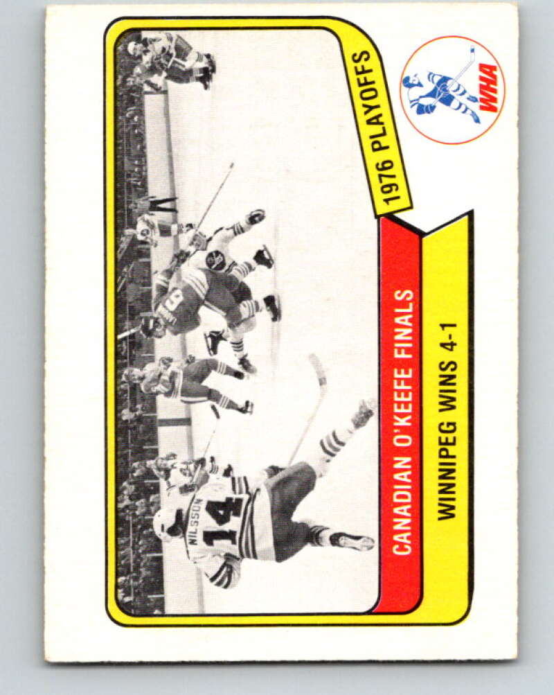 1976-77 WHA O-Pee-Chee #130 Canadian Finals   V7797