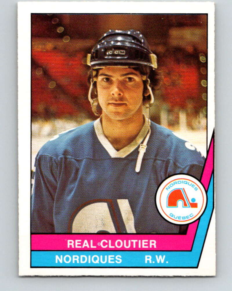 1977-78 WHA O-Pee-Chee #8 Real Cloutier  Quebec Nordiques  V7816