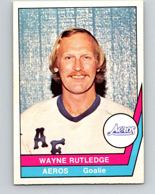 1977-78 WHA O-Pee-Chee #11 Wayne Rutledge  Houston Aeros  V7822