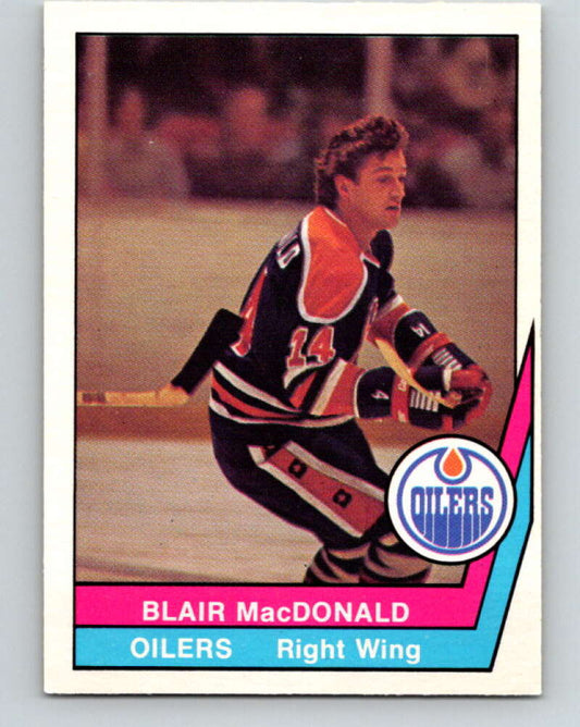 1977-78 WHA O-Pee-Chee #16 Blair MacDonald  Edmonton Oilers  V7829