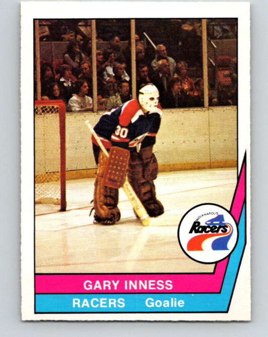 1977-78 WHA O-Pee-Chee #18 Gary Inness  Indianapolis Racers  V7832