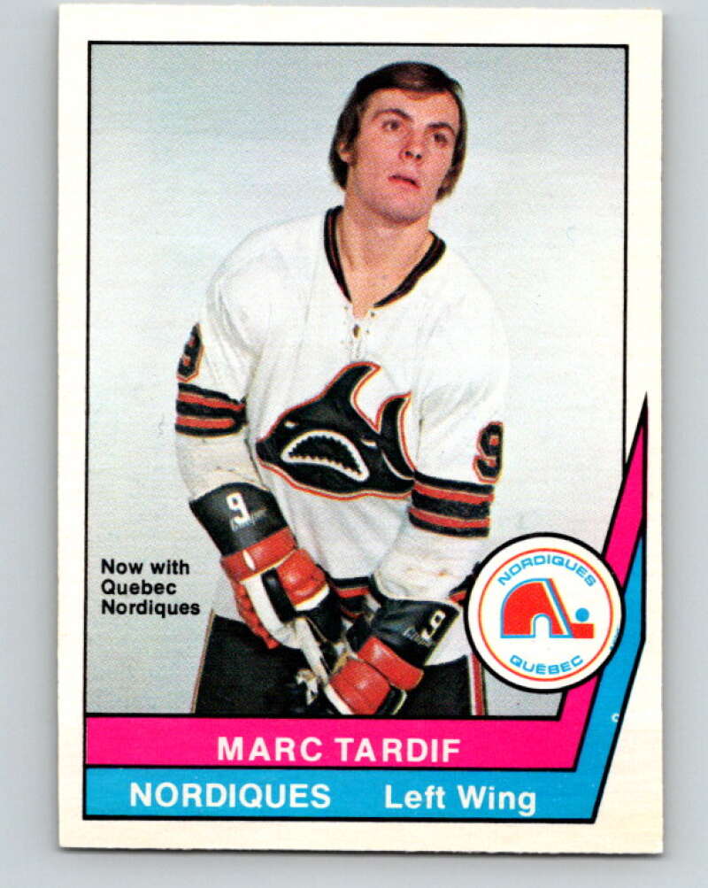 1977-78 WHA O-Pee-Chee #20 Marc Tardif  Quebec Nordiques  V7836