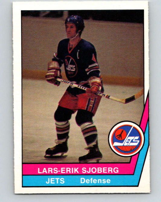 1977-78 WHA O-Pee-Chee #21 Lars-Erik Sjoberg  Winnipeg Jets  V7838