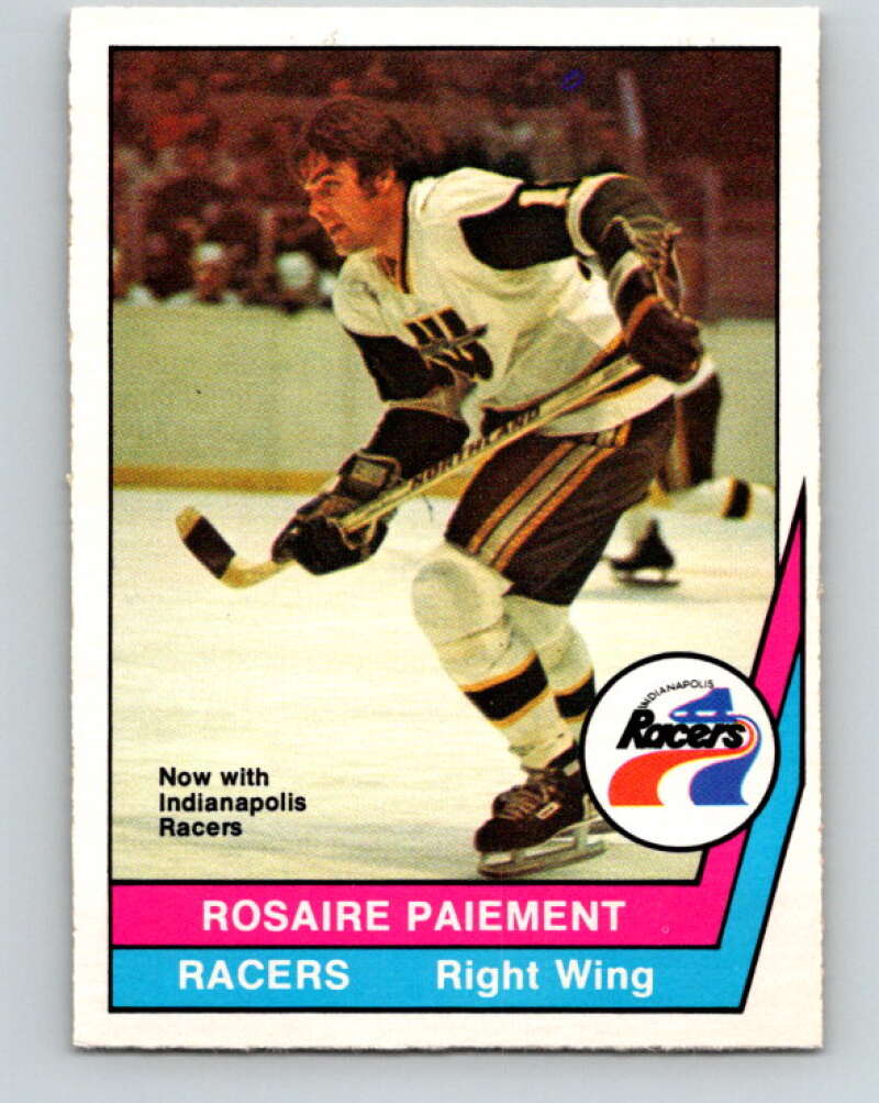 1977-78 WHA O-Pee-Chee #36 Rosaire Paiement  Indianapolis Racers  V7870