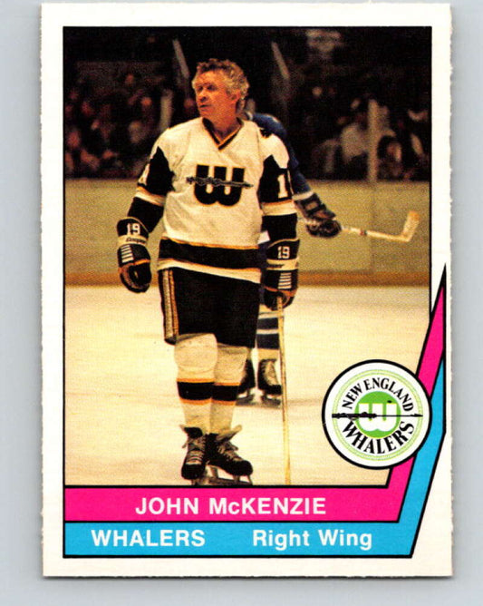 1977-78 WHA O-Pee-Chee #41 John McKenzie  New England Whalers  V7875