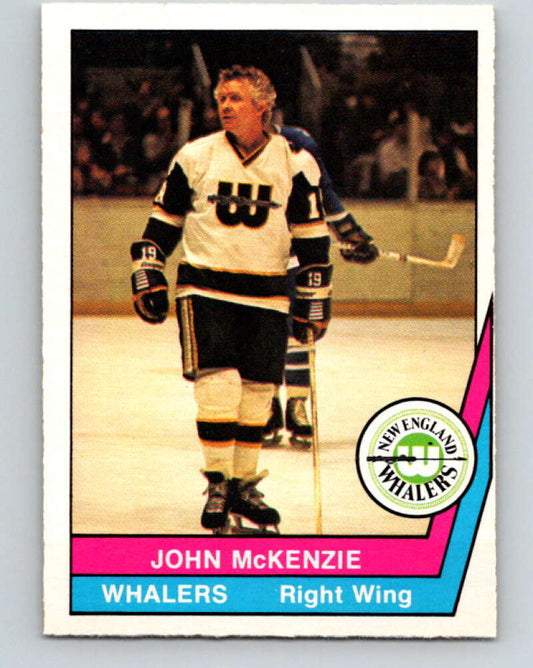 1977-78 WHA O-Pee-Chee #41 John McKenzie  New England Whalers  V7877