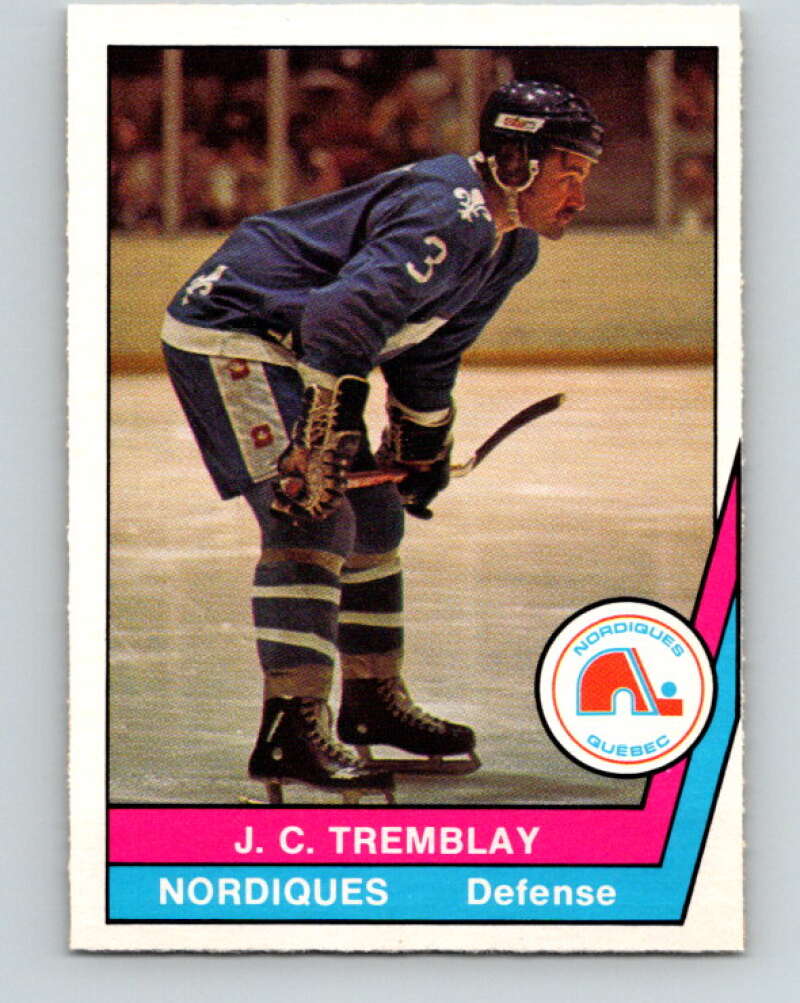 1977-78 WHA O-Pee-Chee #44 J.C. Tremblay  Quebec Nordiques  V7878