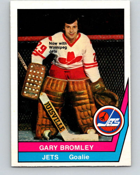 1977-78 WHA O-Pee-Chee #45 Gary Bromley  Winnipeg Jets  V7880