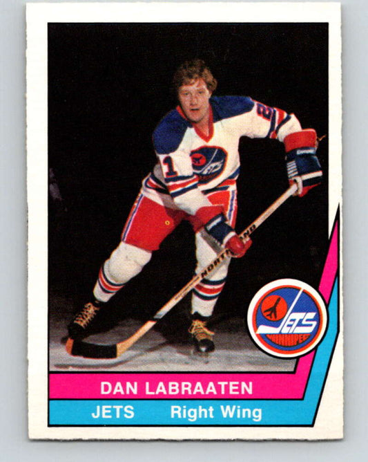1977-78 WHA O-Pee-Chee #57 Dan Labraaten  RC Rookie Winnipeg Jets  V7908