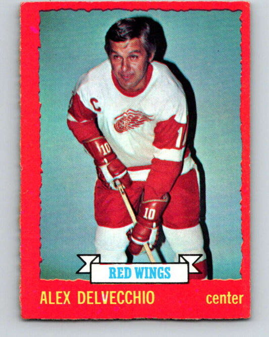 1973-74 O-Pee-Chee #1 Alex Delvecchio  Detroit Red Wings  V7919