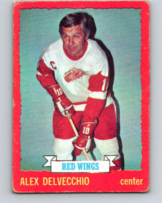 1973-74 O-Pee-Chee #1 Alex Delvecchio  Detroit Red Wings  V7922