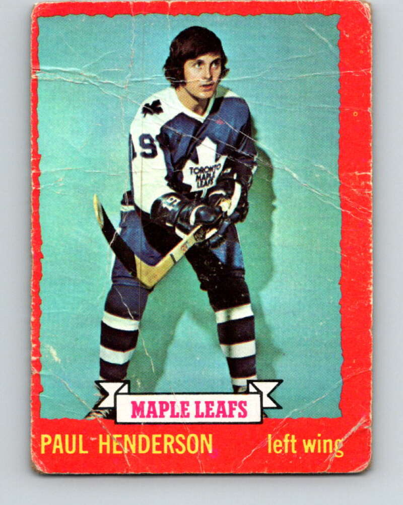 1973-74 O-Pee-Chee #7 Paul Henderson  Toronto Maple Leafs  V7942